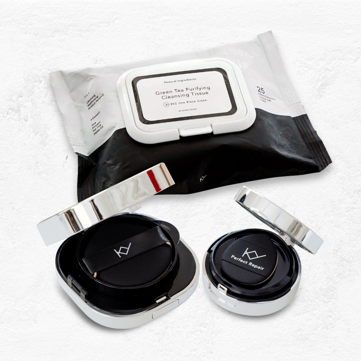 針對亞洲氣候肌膚研發持妝同時保養✨韓國KY無瑕淬亮輕潤氣墊N12 (一盒+二蕊)