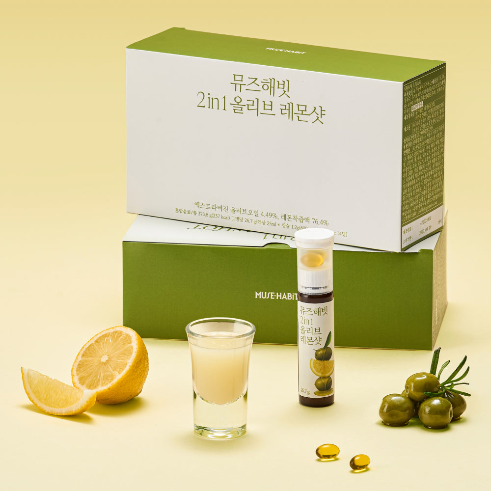 🆕新品上架【梨花娘】檸檬與初榨橄欖油二合一早晨健康飲100ml最新養生組合 韓國連線