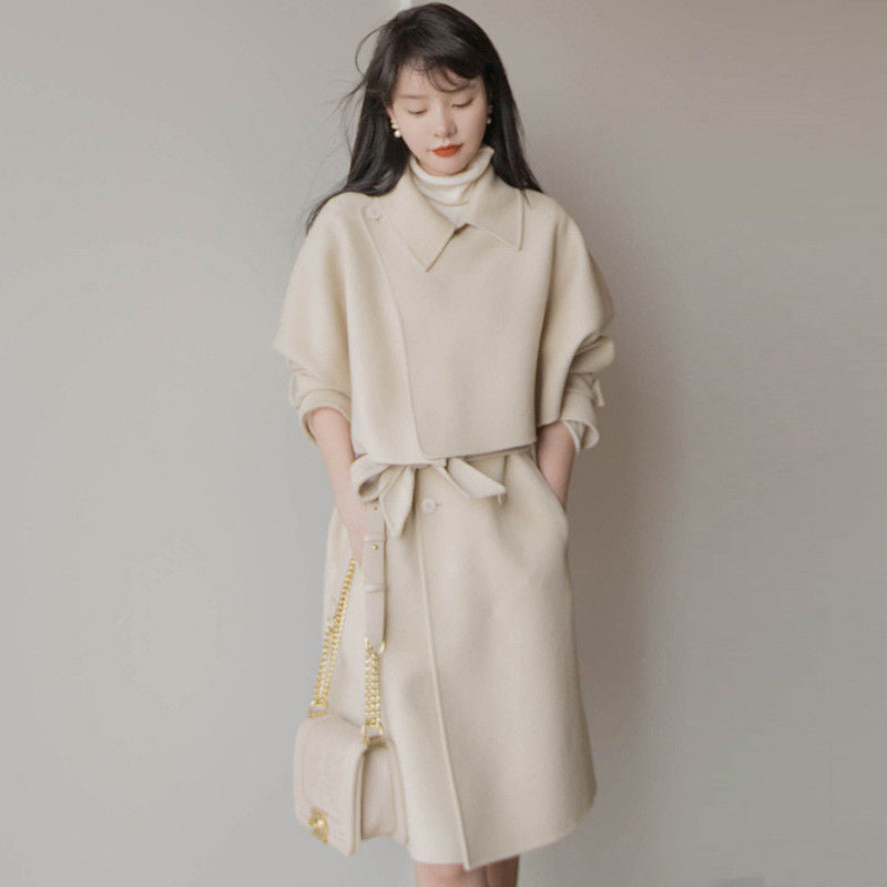 🆕新品上架💖【梨花瑪雅】氣質優雅兩件式短版西裝時尚背心洋裝大衣💕