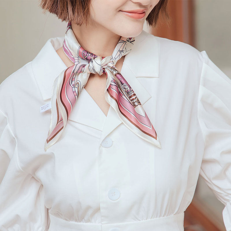 🆕新品上架【梨花瑪雅】💖實拍選品桑蠶絲方巾(四款)