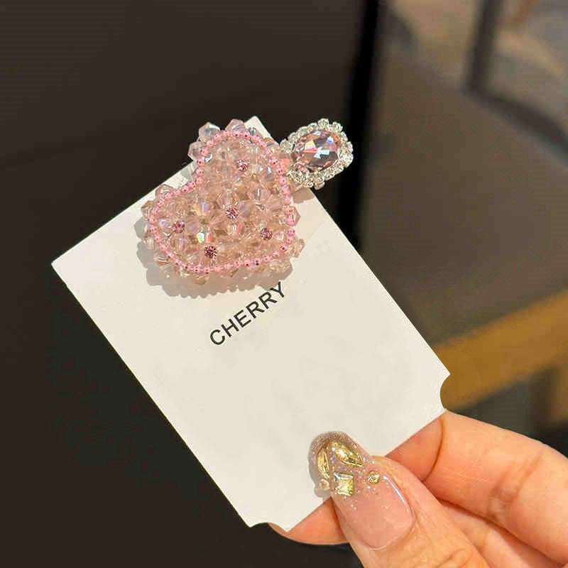 🆕新品上架【梨花瑪雅】奢華閃耀氣質滿鑽精緻水晶髮夾一對兩入禮盒裝💕