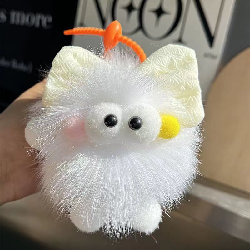 🆕新品上架💖【梨花瑪雅】💕超萌超Q超柔超療癒狐狸毛小煤球掛飾💖💖