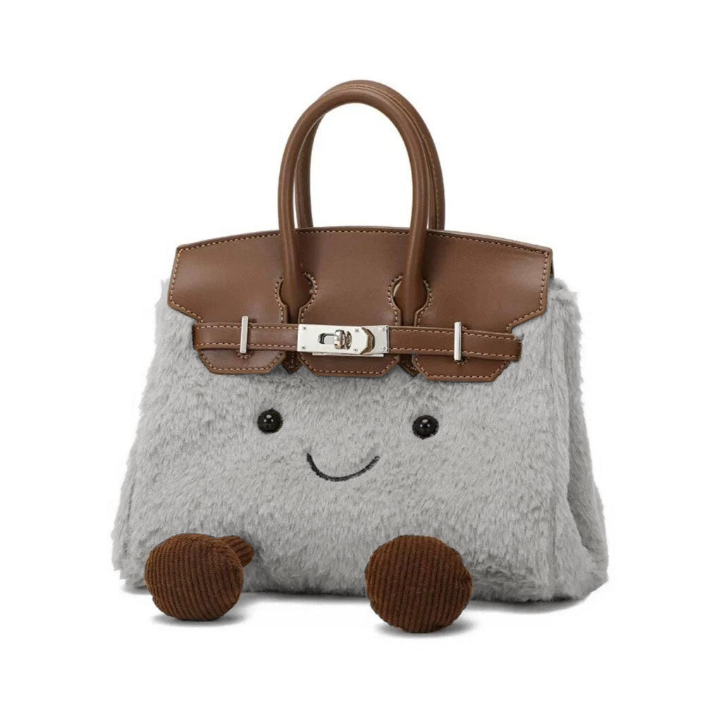 🆕新品上架💖【梨花瑪雅】💕超萌超Q超柔超療癒皮質感毛絨斜跨手提方包💖💖