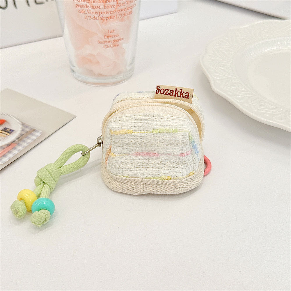 🆕新品上架【梨花瑪雅】可愛便攜小香風蘋果無線藍芽耳機保護收納軟布套(5色)