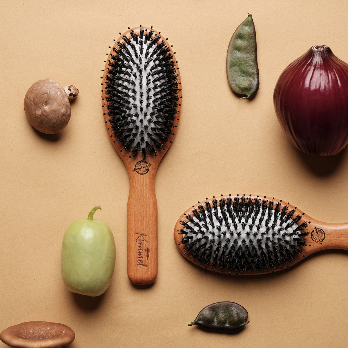 美國 Krramel 櫸木護髮猪鬃梳 (現貨+預購)