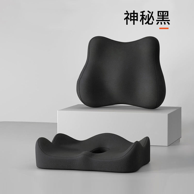 🆕新品上架【梨花瑪雅】 辦公久坐尾椎減壓記憶棉,美臀、護腰放鬆透氣靠背撞色美感椅墊(8色)