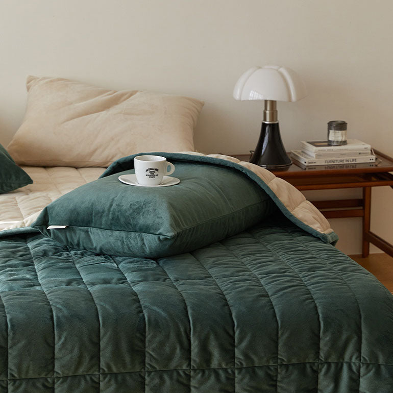 🆕新品上架【梨花娘】冬季飯店🔥韓國品牌MAATILA 雙色特殊超細纖維棉柔軟保暖輕盈被5件套組(單人四件)