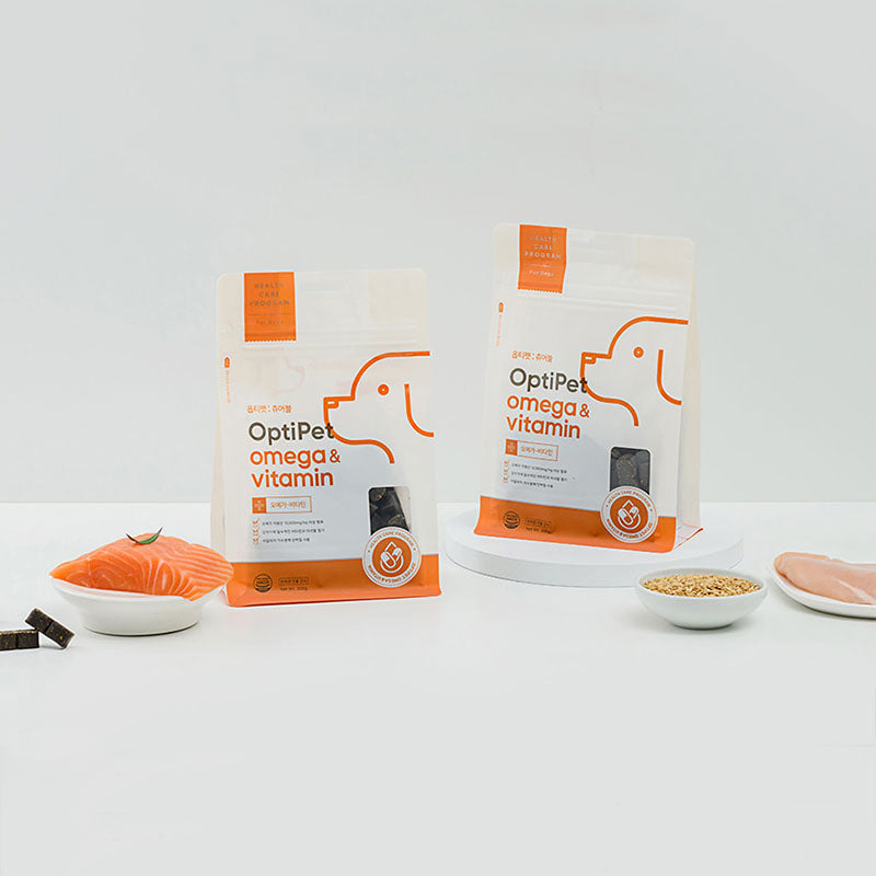 💜新品上架【梨花娘】🫧韓國品牌Optipet 韓國動物營養學及食品營養學家研製寵物零食Omgea&維他命咀嚼肉片300g一包