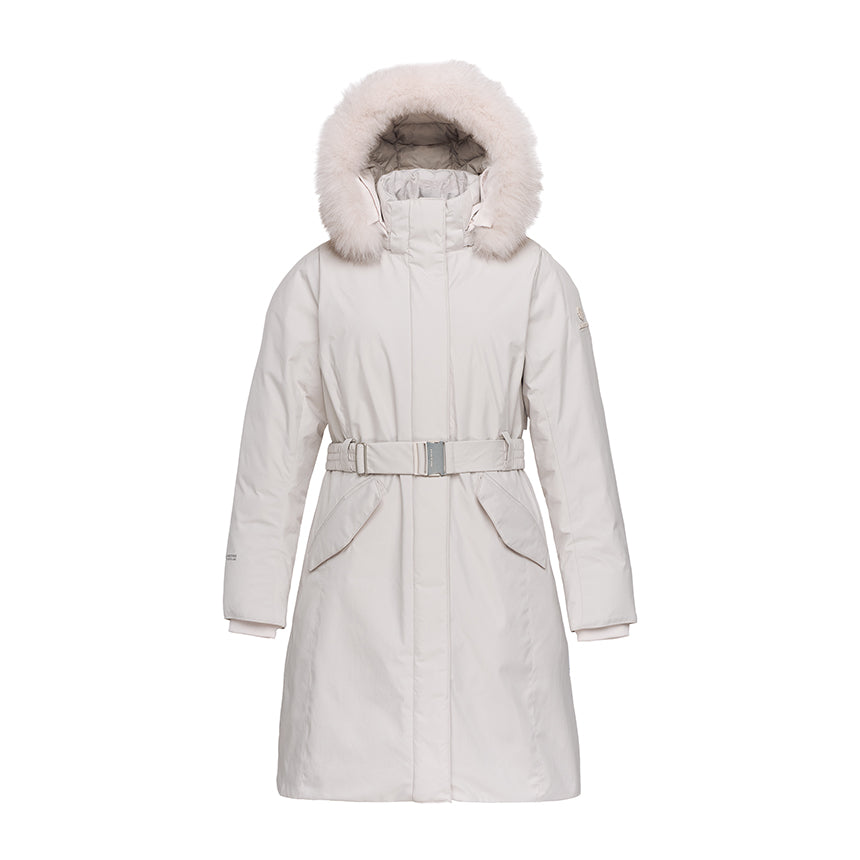 🆕新品上架【梨花娘】韓國品牌BLACKYAK IU代言狐狸毛領長款釦環腰帶極地羽絨外套(4色)