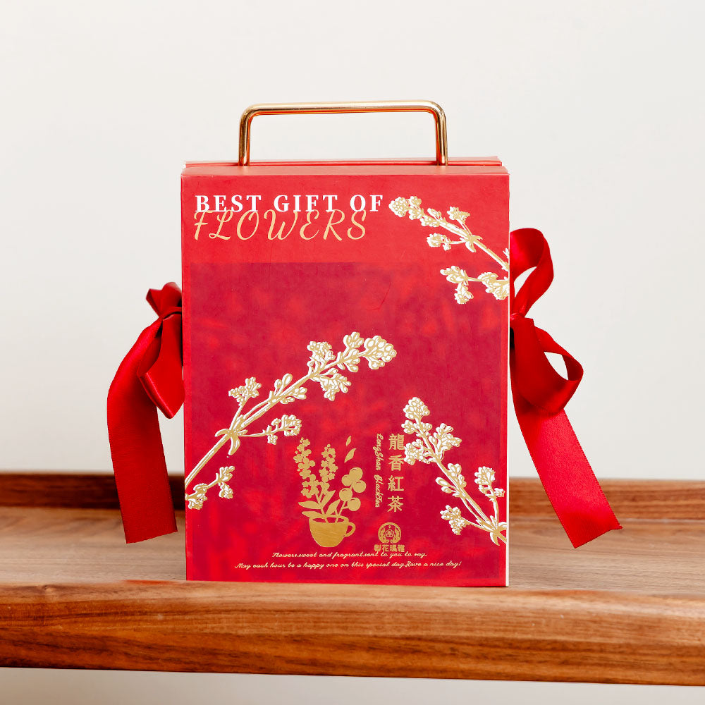 🏆獨家販售【梨花瑪雅】 安心茶認證🤞來自南投純淨山水的百年紅茶園搭配珍稀龍眼花的龍香紅茶禮盒