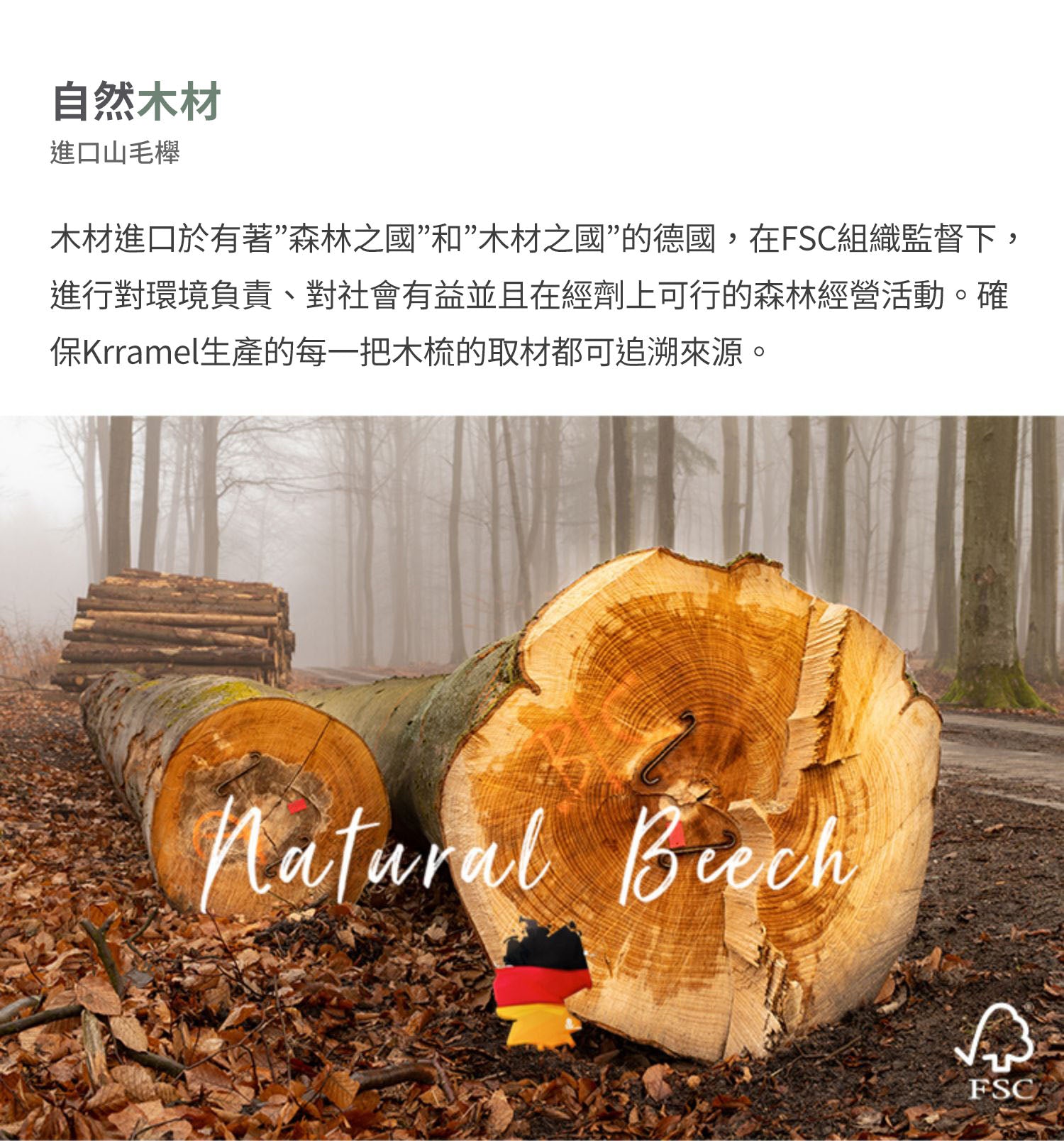 美國 Krramel 櫸木迷你防靜電梳適合兒童外出方便 (現貨+預購)