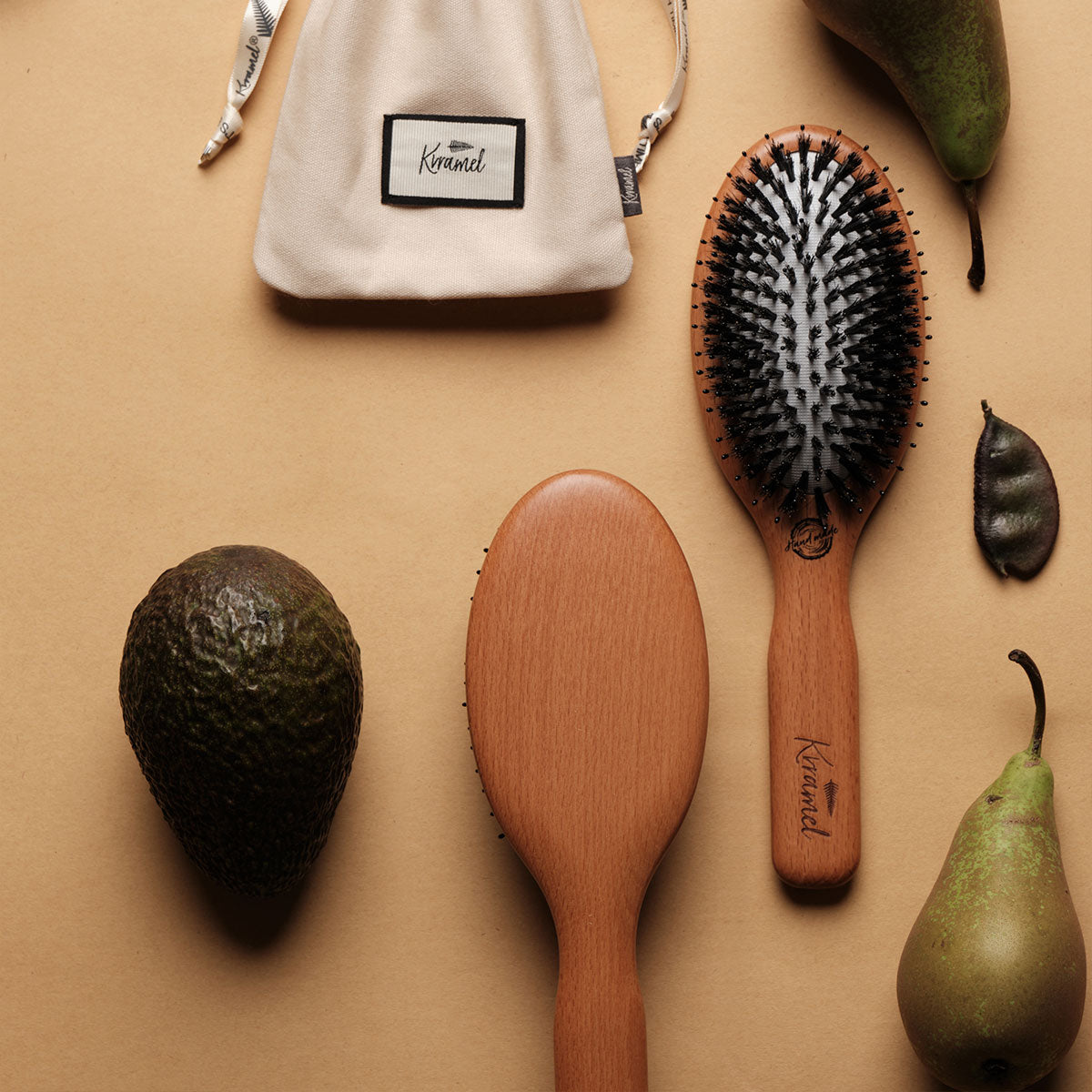 美國 Krramel 櫸木護髮猪鬃梳 (現貨+預購)