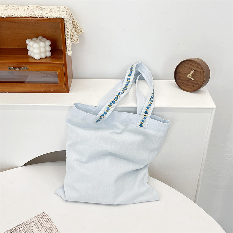 💖新品上架【梨花瑪雅】實拍選品馬卡龍色系刺繡玫瑰手提托特包