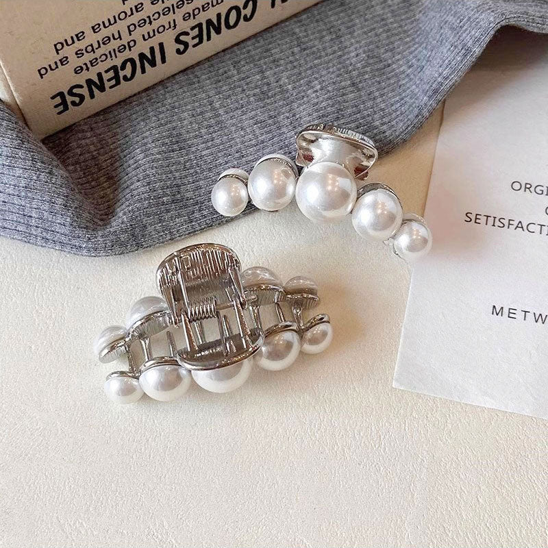 🆕新品上架【梨花瑪雅】法式高級感碎髮珍珠小抓髮夾一對兩入禮盒裝💕