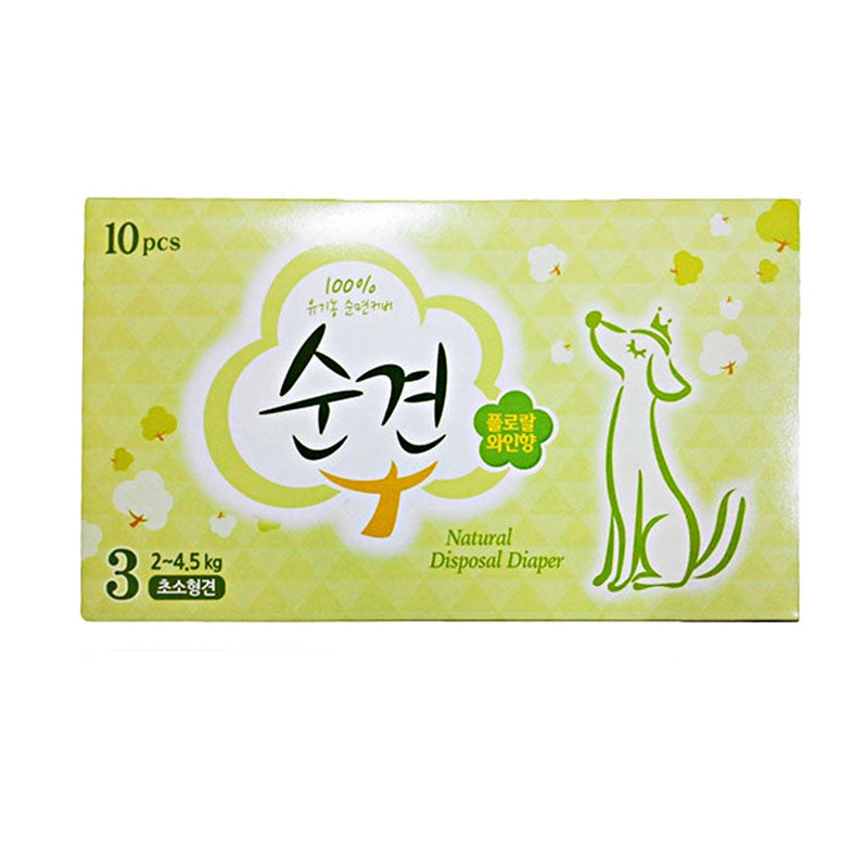 💜新品上架【梨花娘】🌿韓國 순결 天然紙漿訓練期 生理期 寵物尿布 五尺寸可選三盒一組 30入