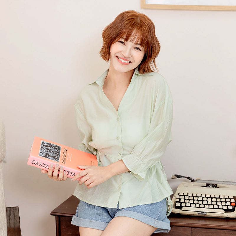 💖新品上架【梨花瑪雅】實拍選品ins夏季薄時尚v領款透膚綁帶襯衫