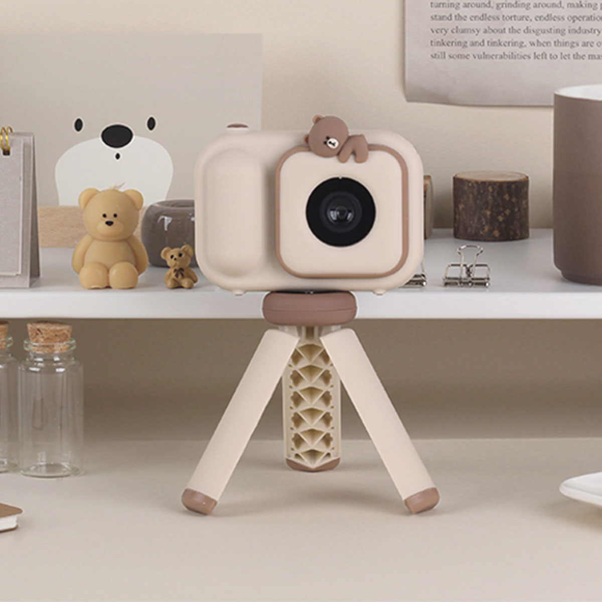 💜新品上架【梨花娘】韓國AKARACHI😍LINE FRIENDS正版聯名雄大VS.莎莉兒童復古相機前後鏡頭可錄影附腳架附配件全套組