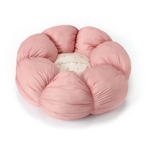 💕新品上架【梨花娘總代理】🐾日本品牌Solgra【日本人氣寵物床】花朵造型接觸涼感透氣包覆寵物睡床