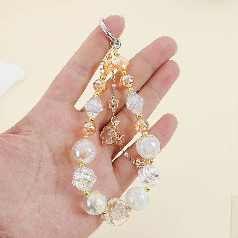🆕新品上架【梨花瑪雅】💎高級感百搭浪漫星空夢幻水晶珠手機掛繩