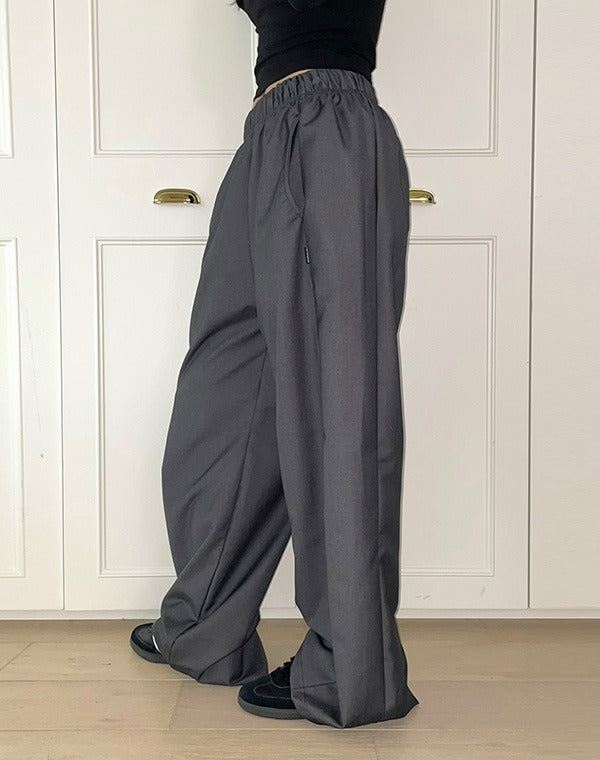 韓國 muahmuah 寬鬆版  TR鬆緊帶 寬鬆長褲  (現貨+預購)