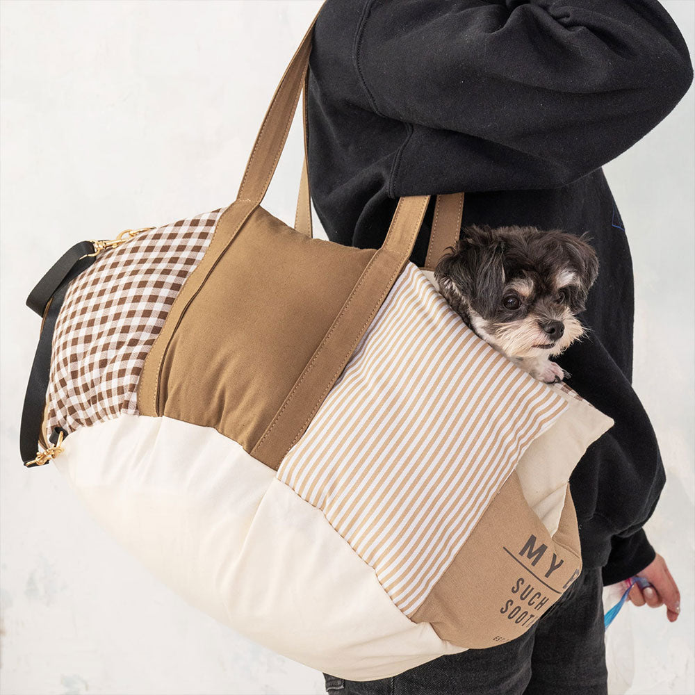 新品上架【梨花娘】🐾日本品牌Solgra 🐶萌寵安全移動車用坐墊|三合一多功能日系拼接空氣寵物床