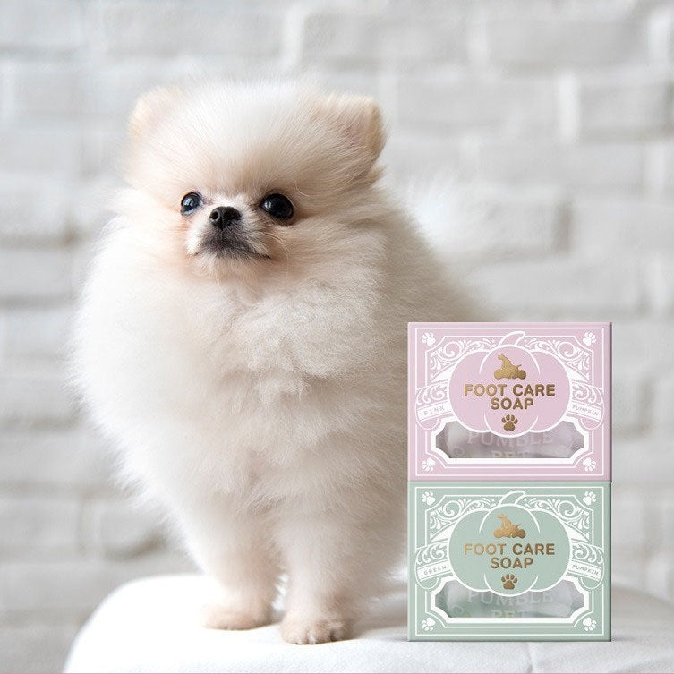 💜新品上架【梨花娘】🫧韓國PUMBLEPET 🌿手工天然精油南瓜綠色礦物泥控油除臭部清潔皂(犬貓適用)