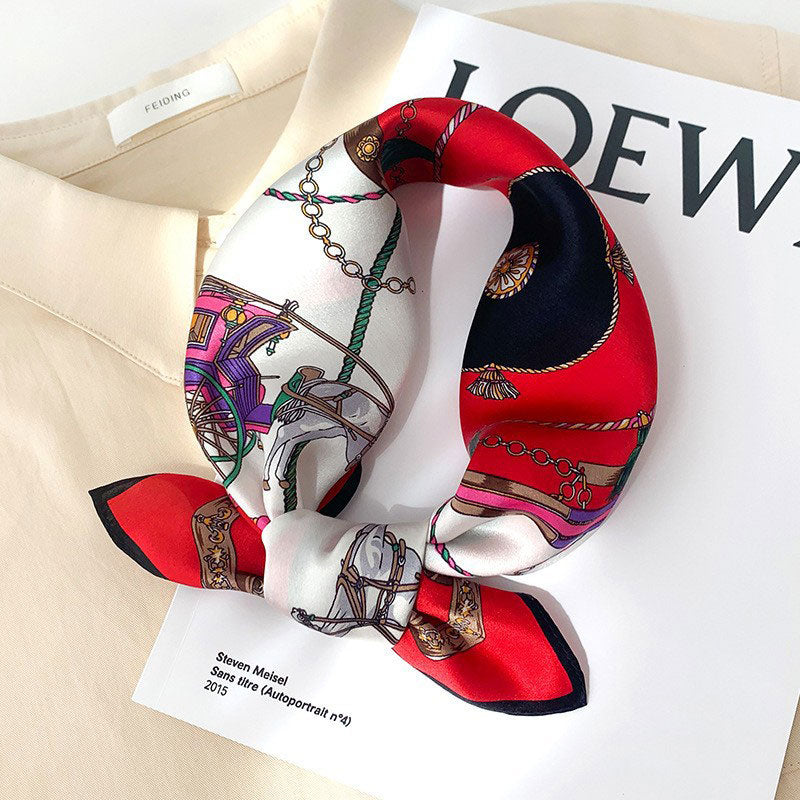 🆕新品上架【梨花瑪雅】💖實拍選品桑蠶絲方巾(四款)