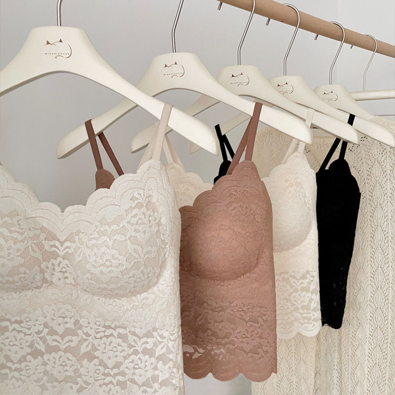 🆕新品上架💖【梨花瑪雅】秋款性感女神美背蕾絲附胸墊柔軟舒適內衣內搭(4色)🌹