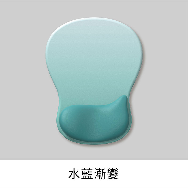 🆕新品上架【梨花瑪雅】✨柔軟Q彈漸層超美人體工學凹陷護畹矽膠滑鼠墊(8色)✨💖