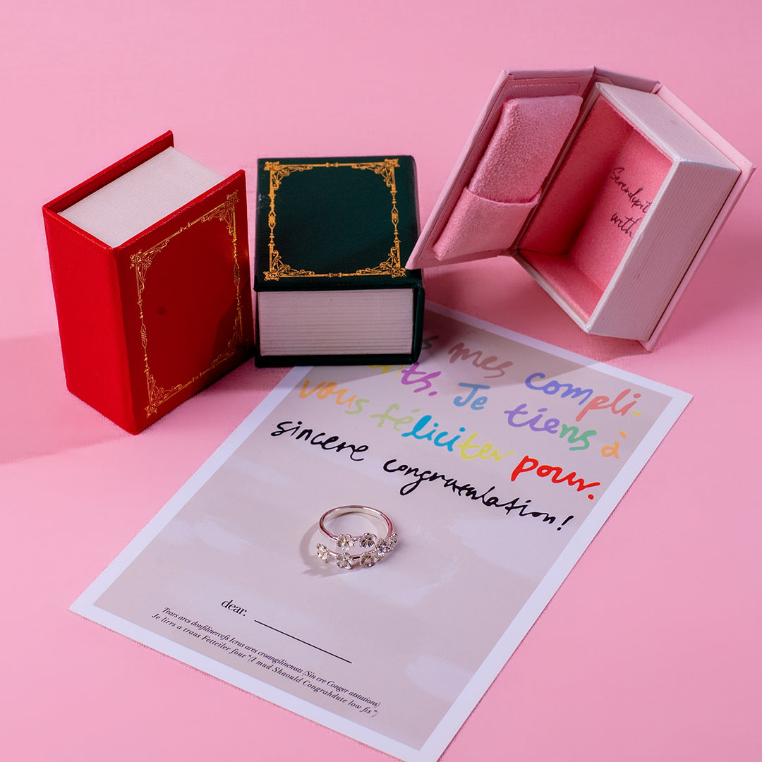 💖新品上架【梨花瑪雅】實拍選品925純銀梨花朵金銀撞色開口戒指(戒圍可調)