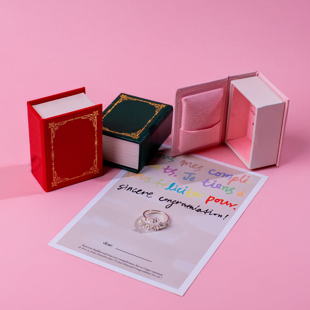 💖新品上架【梨花瑪雅】實拍選品925純銀梨花朵金銀撞色開口戒指(戒圍可調)