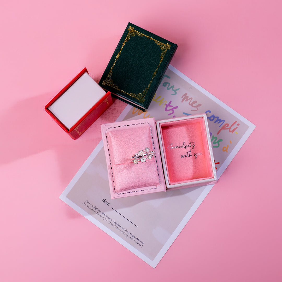 💖新品上架【梨花瑪雅】實拍選品925純銀梨花朵金銀撞色開口戒指(戒圍可調)