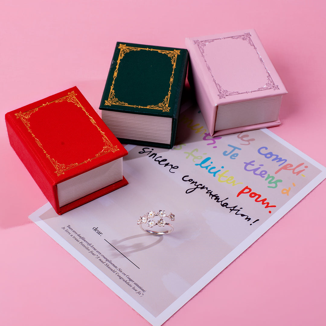 💖新品上架【梨花瑪雅】實拍選品925純銀梨花朵金銀撞色開口戒指(戒圍可調)