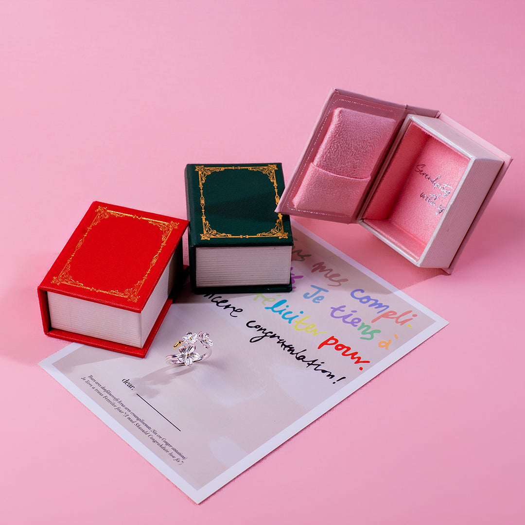 💖新品上架【梨花瑪雅】實拍選品925純銀梨花朵金銀撞色開口戒指(戒圍可調)