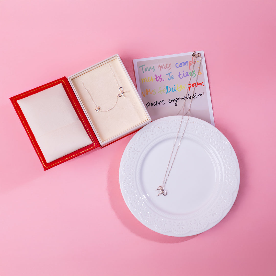 💖新品上架【梨花瑪雅】實拍選品925純銀精緻氣質蝴蝶結項鍊