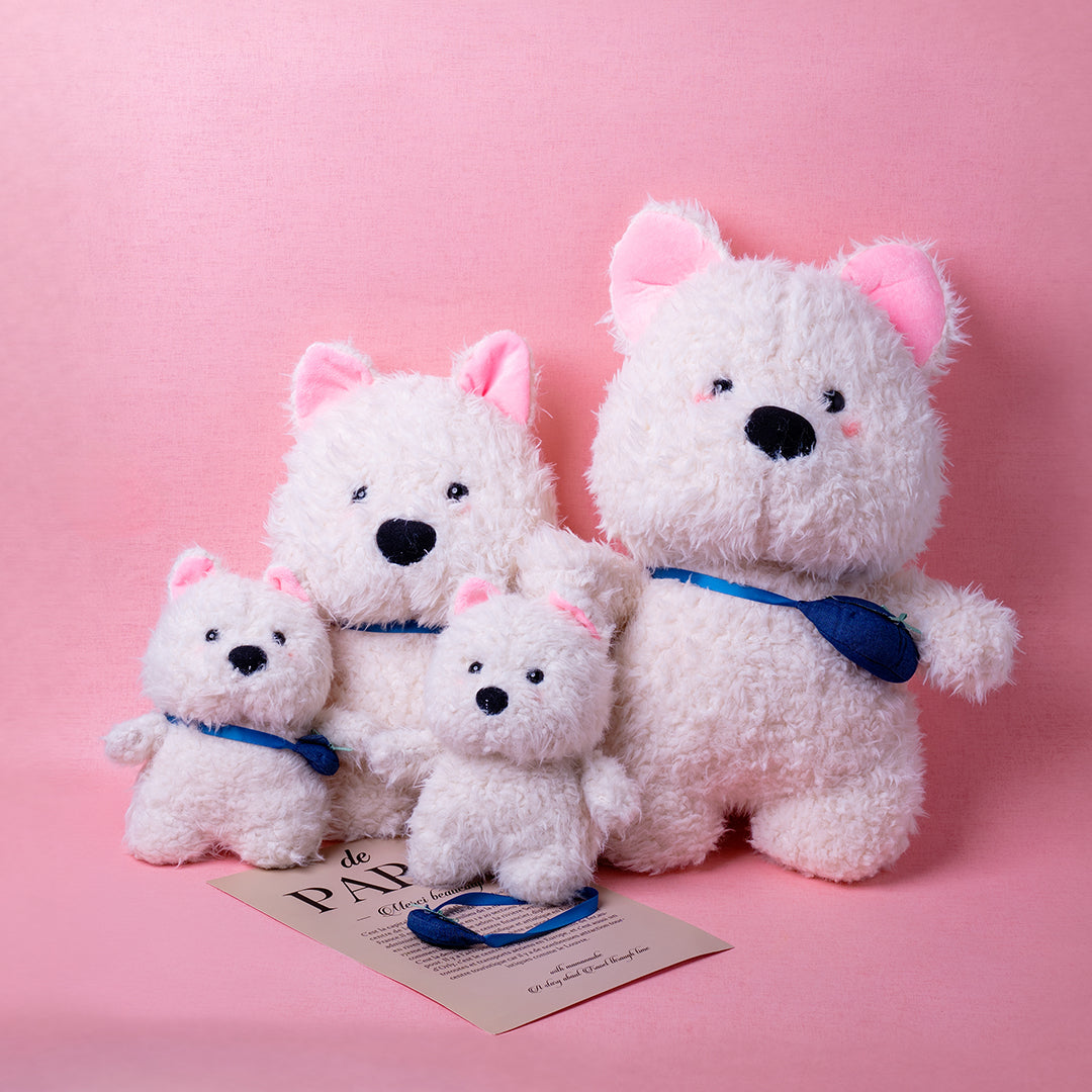 🆕新品上架【梨花瑪雅】💖實拍選品西高地白梗斜背包絨毛女生陪睡玩偶(3尺寸)