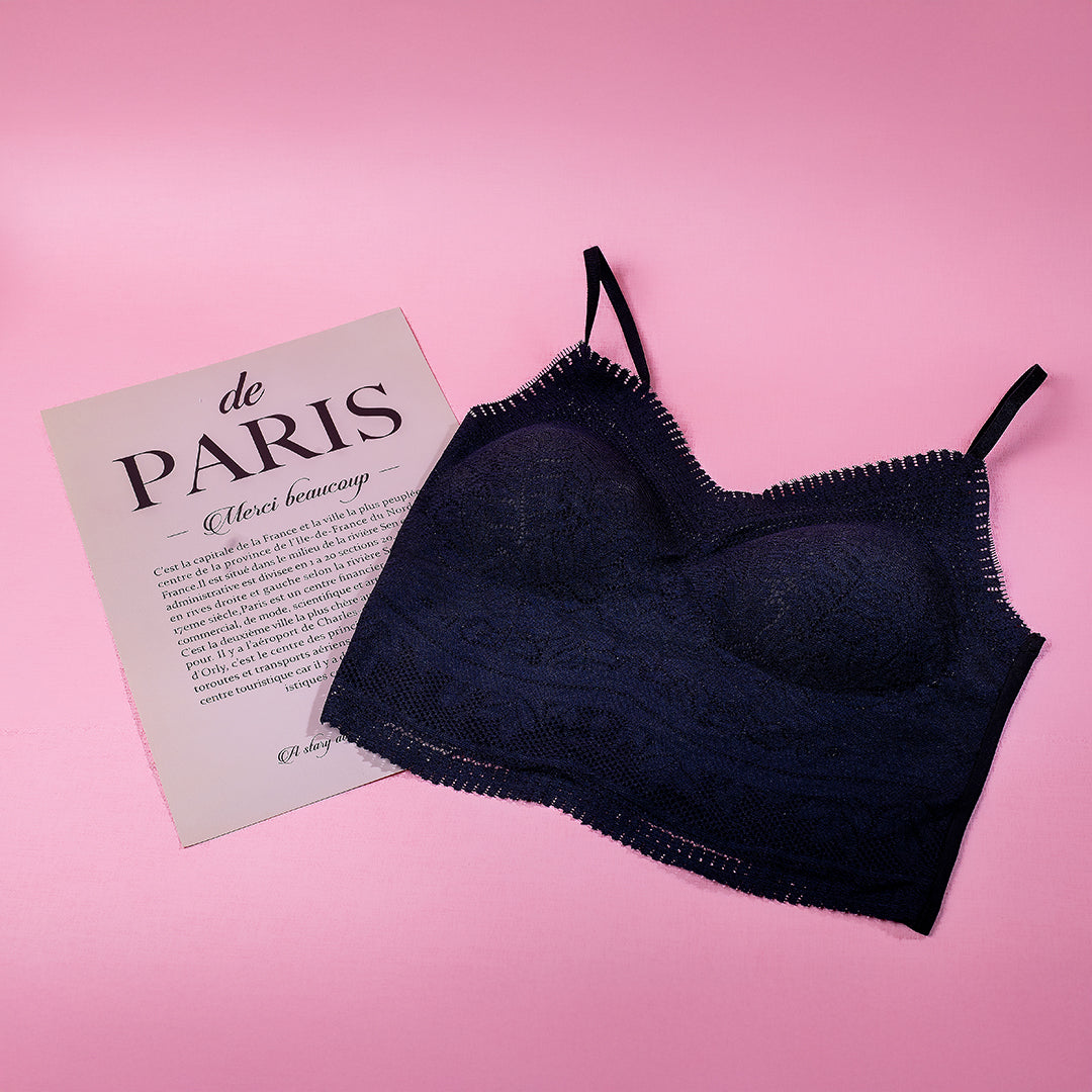 💖新品上架【梨花瑪雅】實拍選品絕美法式蕾絲附胸墊內搭小可愛(4色)