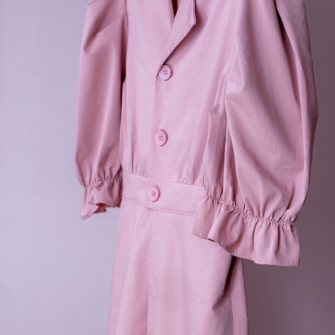 💖新品上架【梨花瑪雅】自訂款韓國設計高級感氣質空姐公主袖舒適親膚連身褲