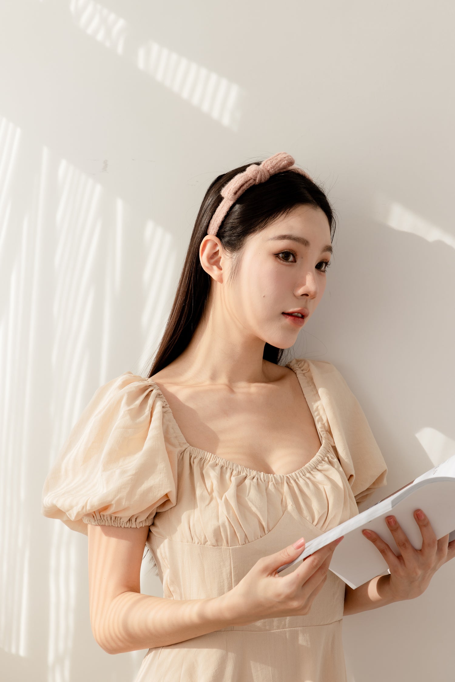 甜美女孩毛線蝴蝶結髮箍秋冬經典百搭 (現貨+預購)