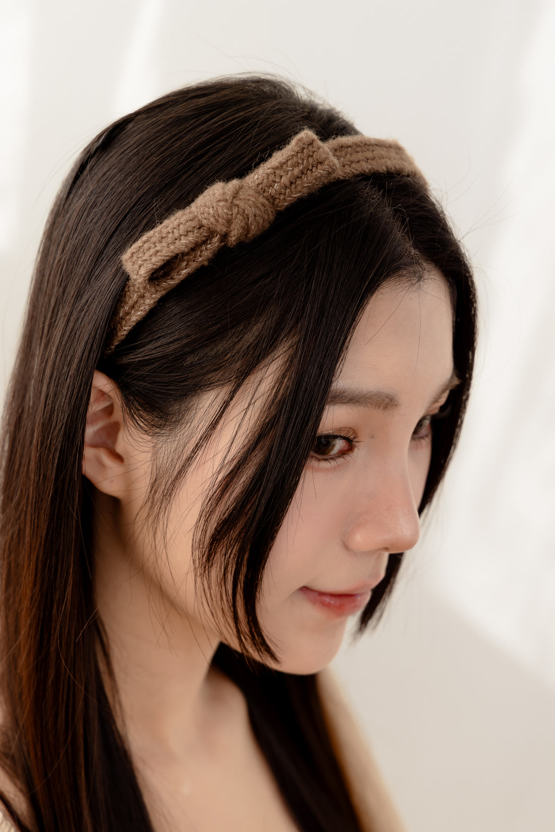 甜美女孩毛線蝴蝶結髮箍秋冬經典百搭 (現貨+預購)