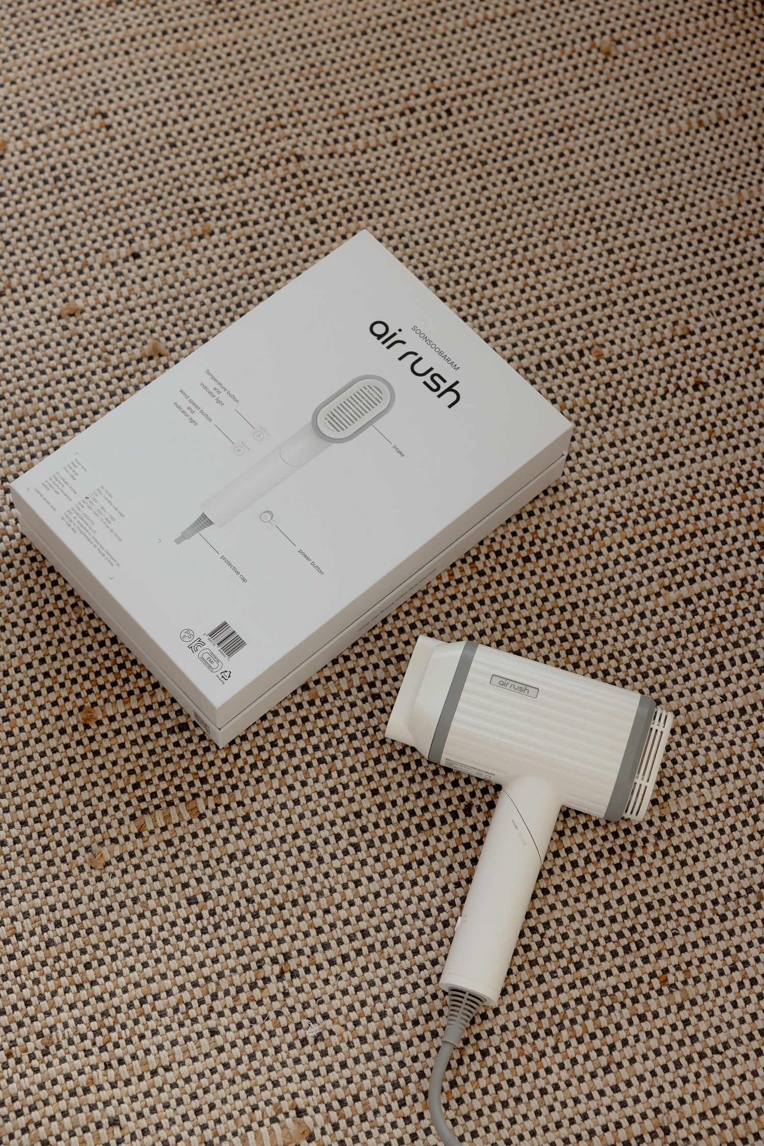 新品上架🏆熱銷韓國原裝進口Air Rash強颱兩億負離子吹風機