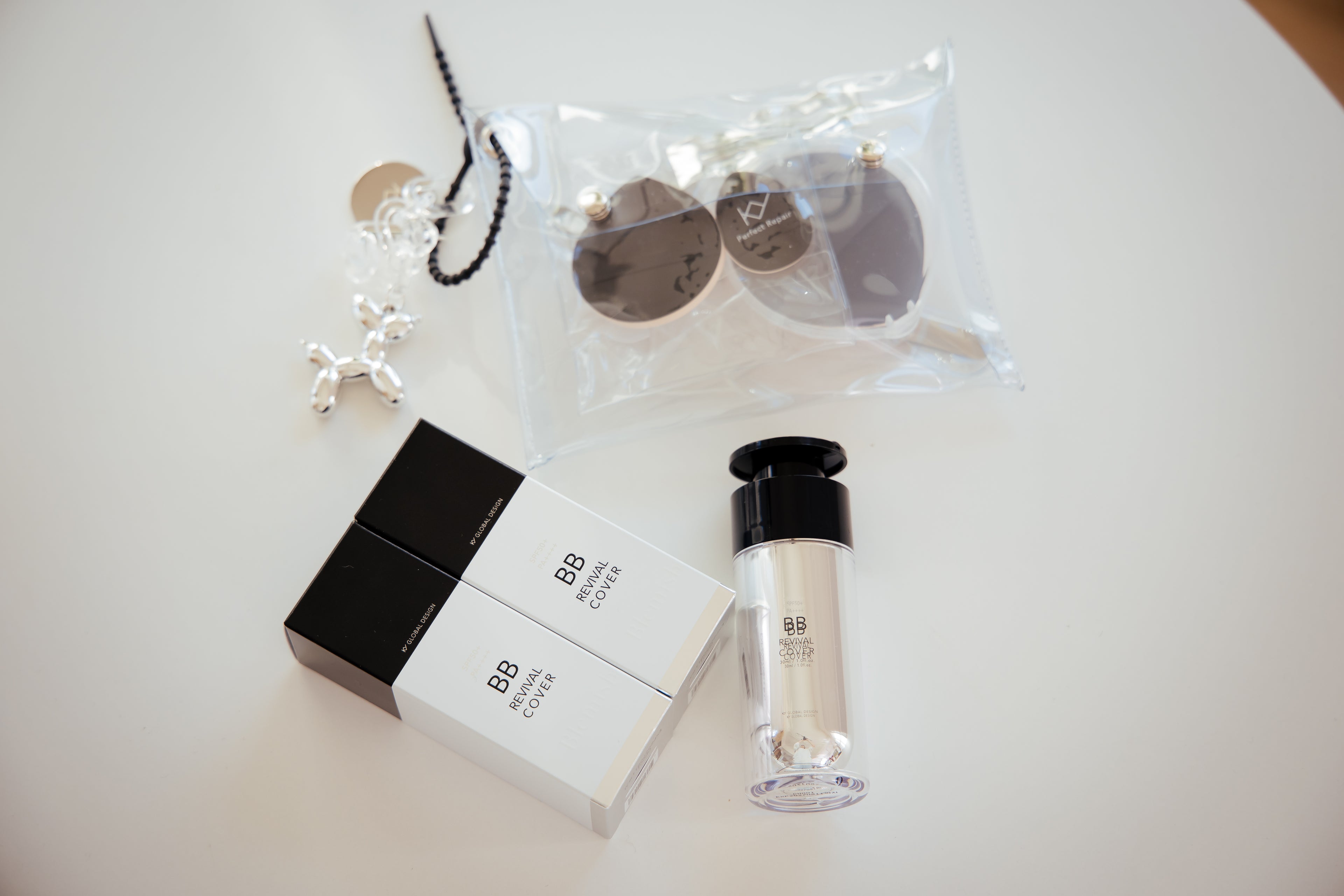 💕Limited to 10 seconds to apply makeup and fake natural look✨Korean KY Light Translucent Skin Backlight Revitalizing BB Cream (30/ml) Series Combination