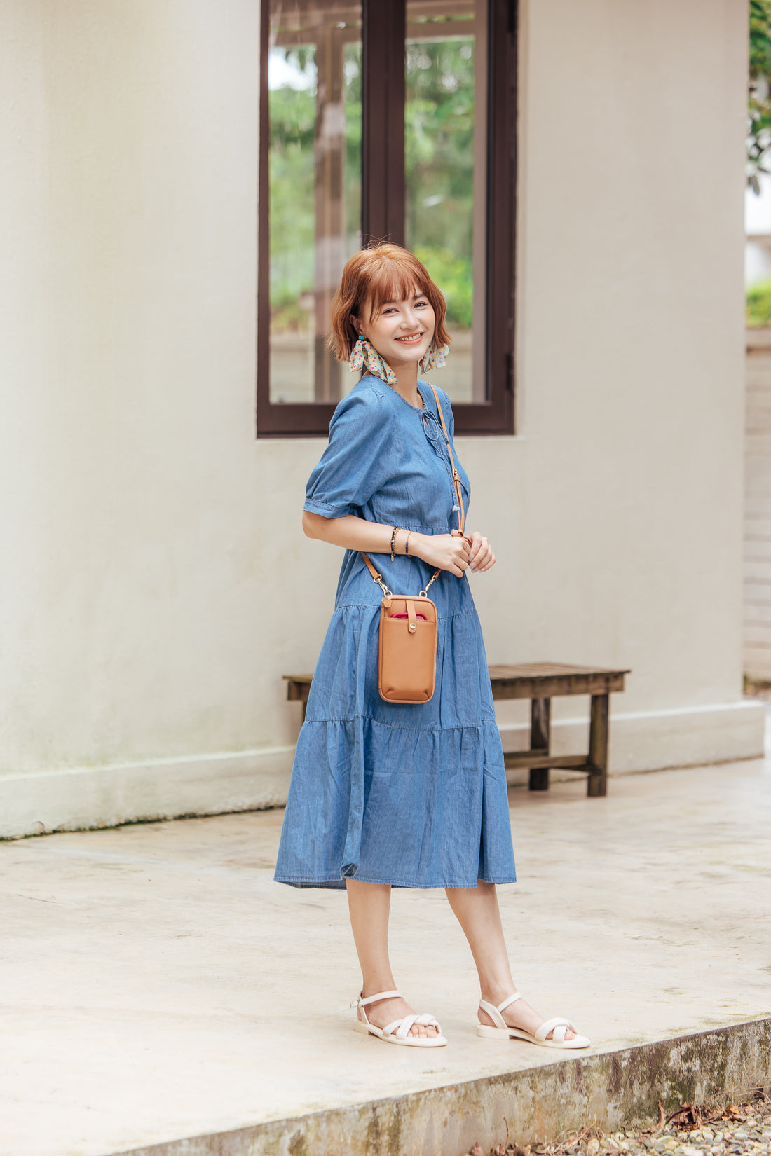 🆕新品上架【梨花瑪雅】實拍選品夏季薄款牛仔休閒修身慵懶長洋裝