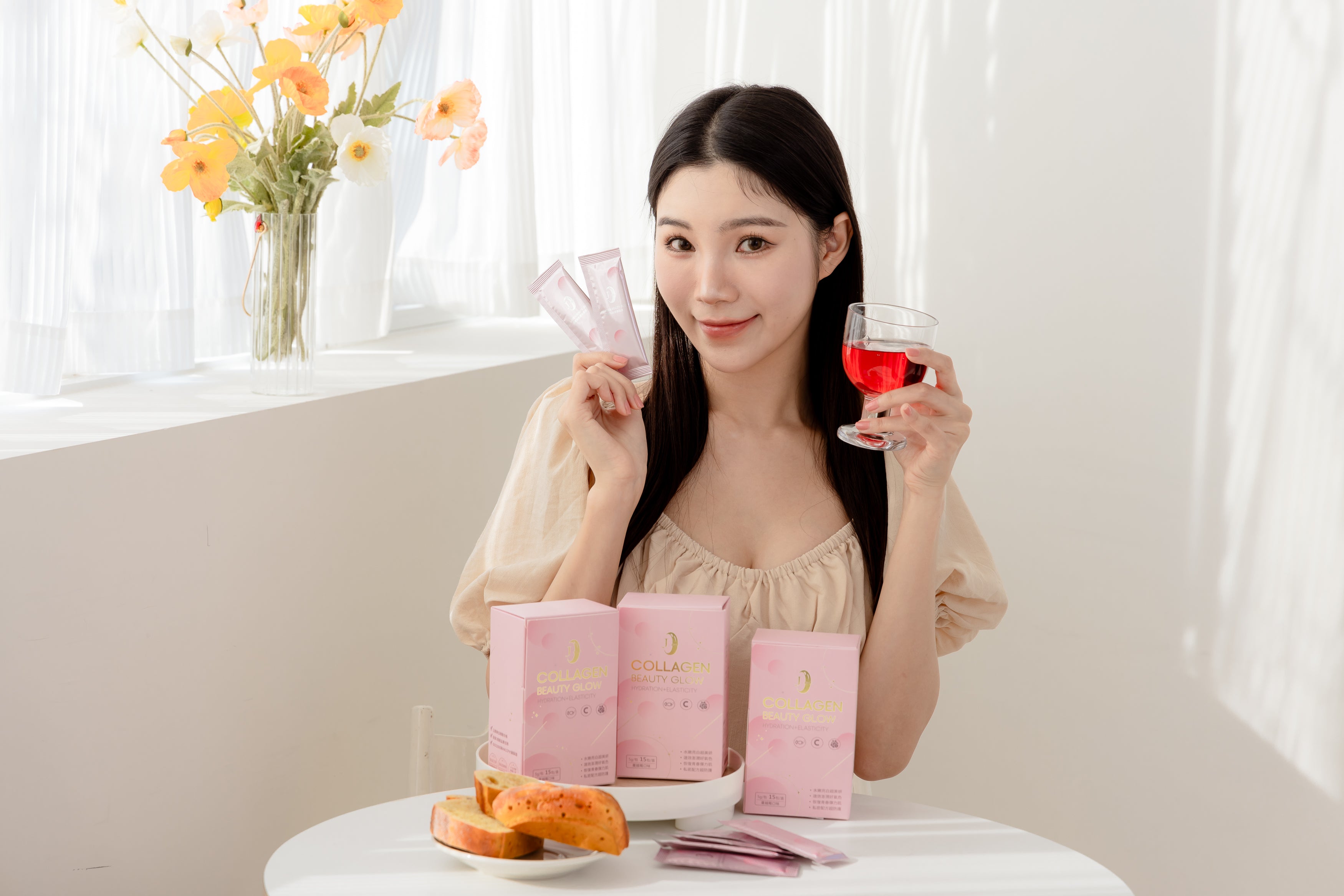 傑萱生技蔓越莓燕窩女性超友好複方蔓越莓胜肽膠原蛋白EX一盒15包(喝了有感,店面回購率高)