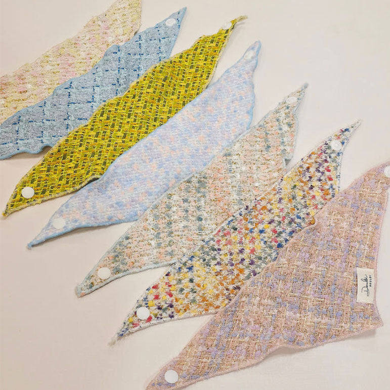 💜新品上架【梨花娘】🫧韓國PUMBLEPET GD造型雙面可用犬用頭巾小香風毛呢貓咪圍脖冬季披肩(7款)