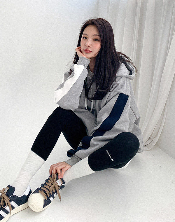 무아무아 하이라이트 로고 레깅스