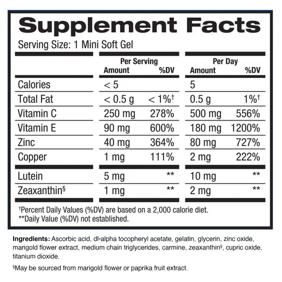 ✈️美國帶回限量17瓶🏆【梨花娘】博士倫 PreserVision AREDS 2 - 210 粒迷你軟膠囊葉黃素