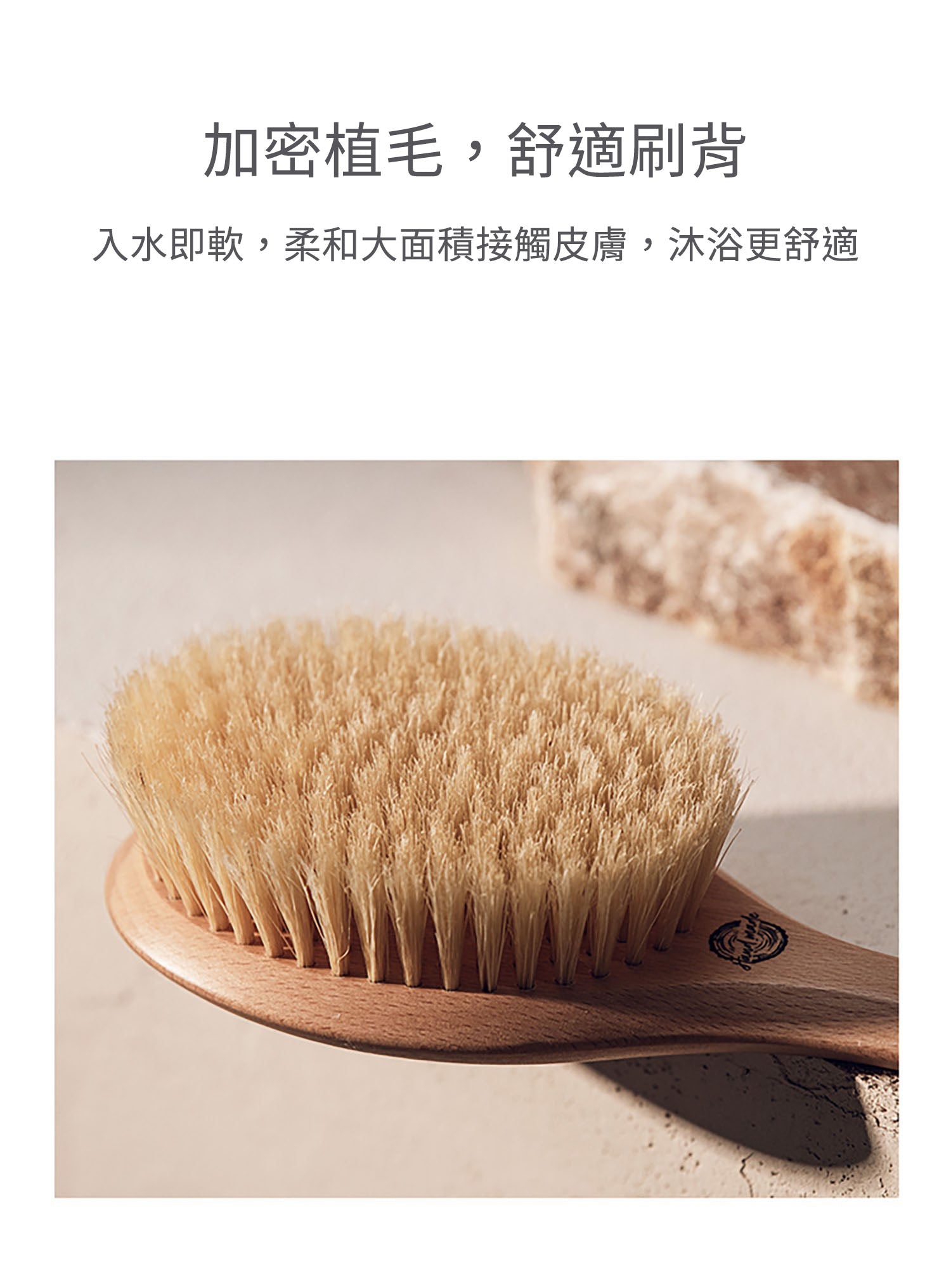 美國 Krramel 長柄猪鬃浴刷 (乾濕兩用) (現貨+預購)