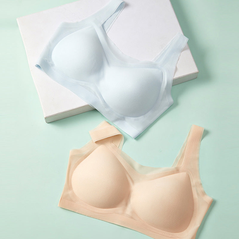 🆕新品上架💖【梨花瑪雅】夏季運動冰絲透氣無痕美背無鋼圈聚攏小背心內衣胸罩(3尺寸)寵愛自己