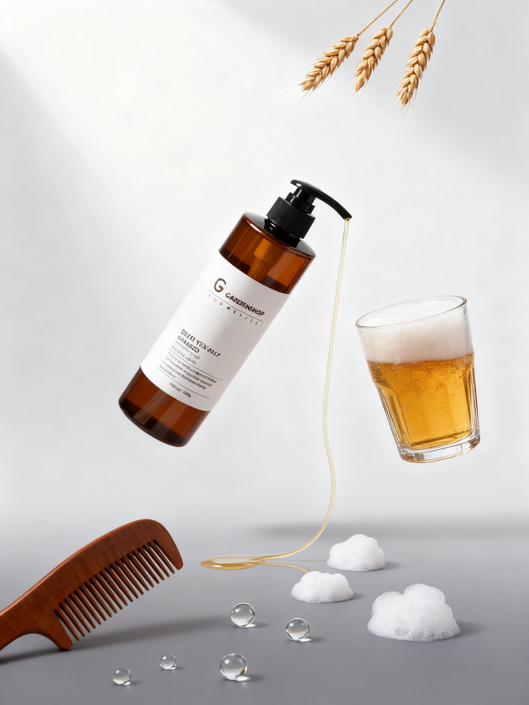 🆕新品上架💖【梨花娘】韓國Gardenshop天然植萃精油家強健髮根啤酒酵母洗髮精(500ml)💖韓國連線